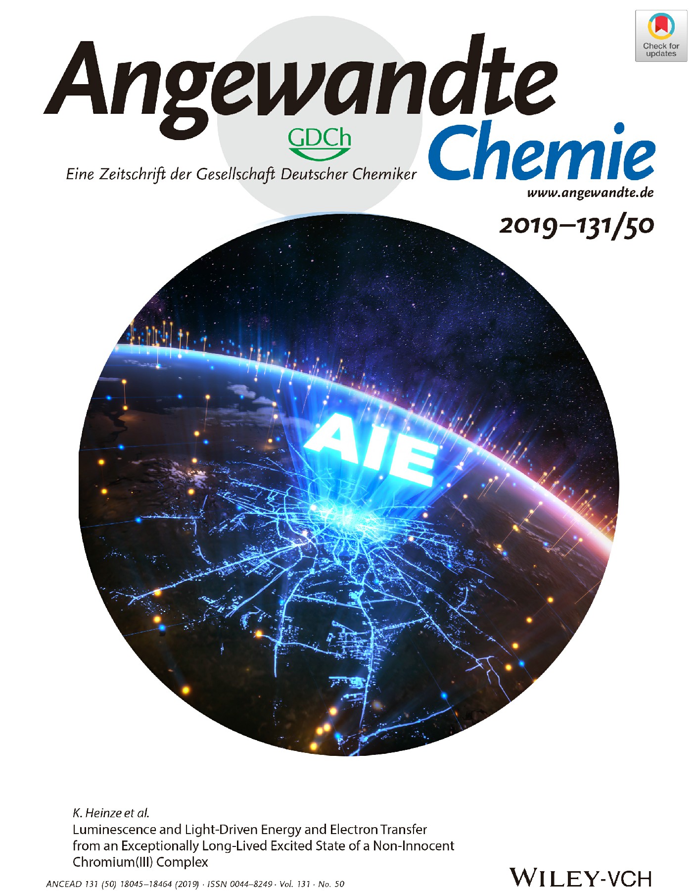 华南理工大学 Angewandte Chemie cover
